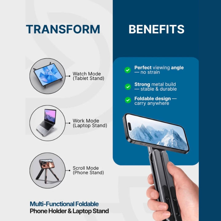 Foldable Laptop & Mobile Stand