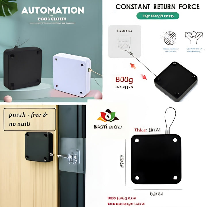 Self-Adhesive Automatic Door Closer